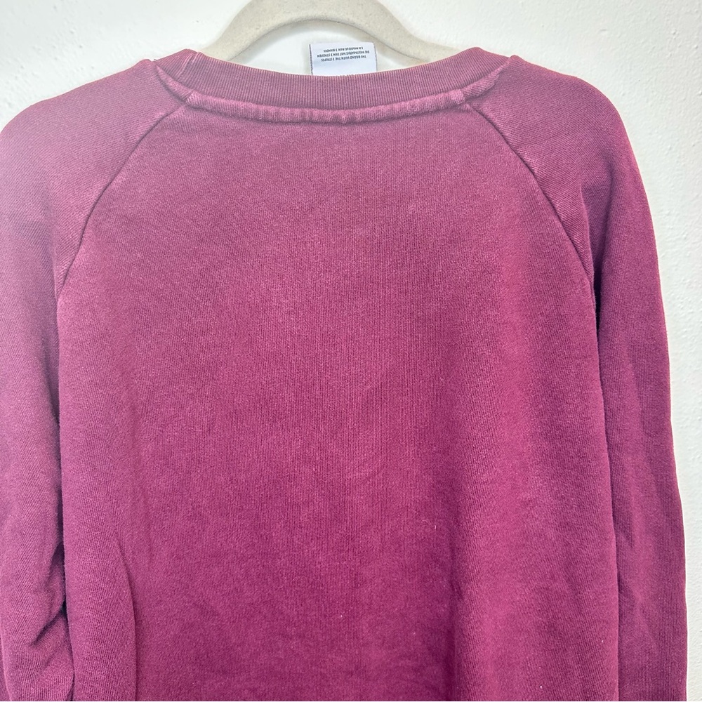Adidas Burgundy White Logo Sweatshirt Size XLarge - Picture 7 of 9